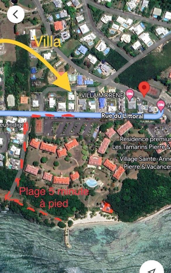 Villa Ana 5 Minutes A Pied Des Plages 圣安尼 外观 照片
